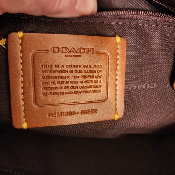 Coach Lane Satchel w/Colorblock and Snakeskin Detail NWT - Picture 7 of 8